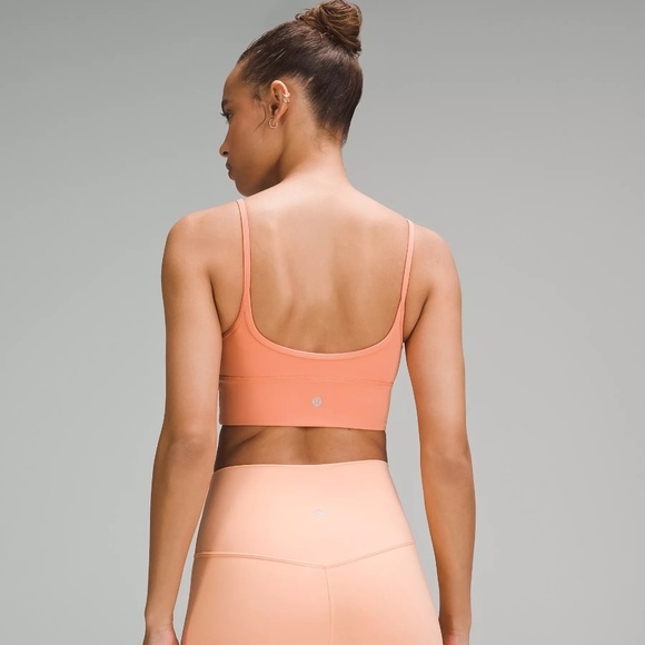 lululemon Align™ Sweetheart Bra A/B Cup sz 8 Coral Kiss - Picture 3 of 8